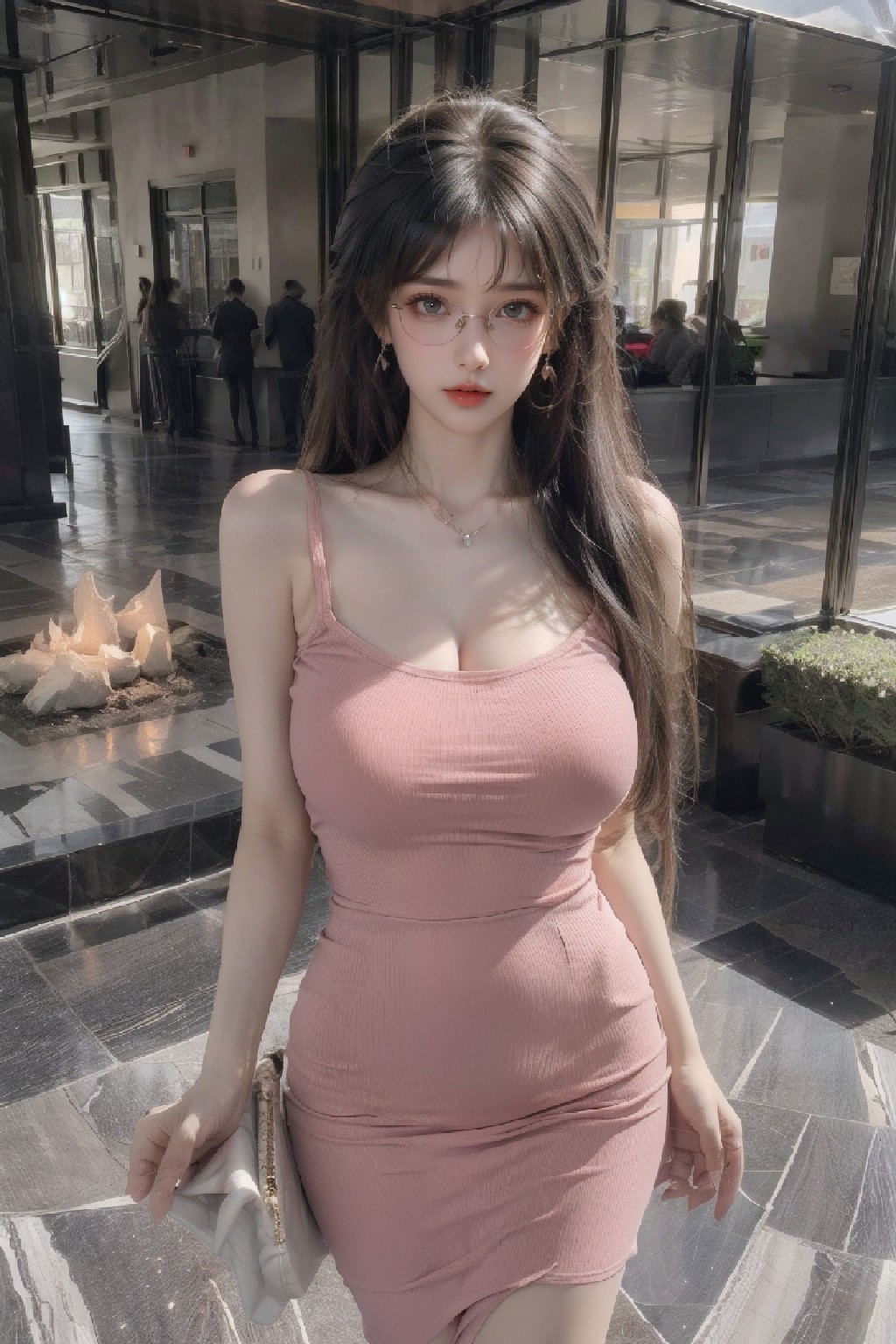 Pink hip skirt