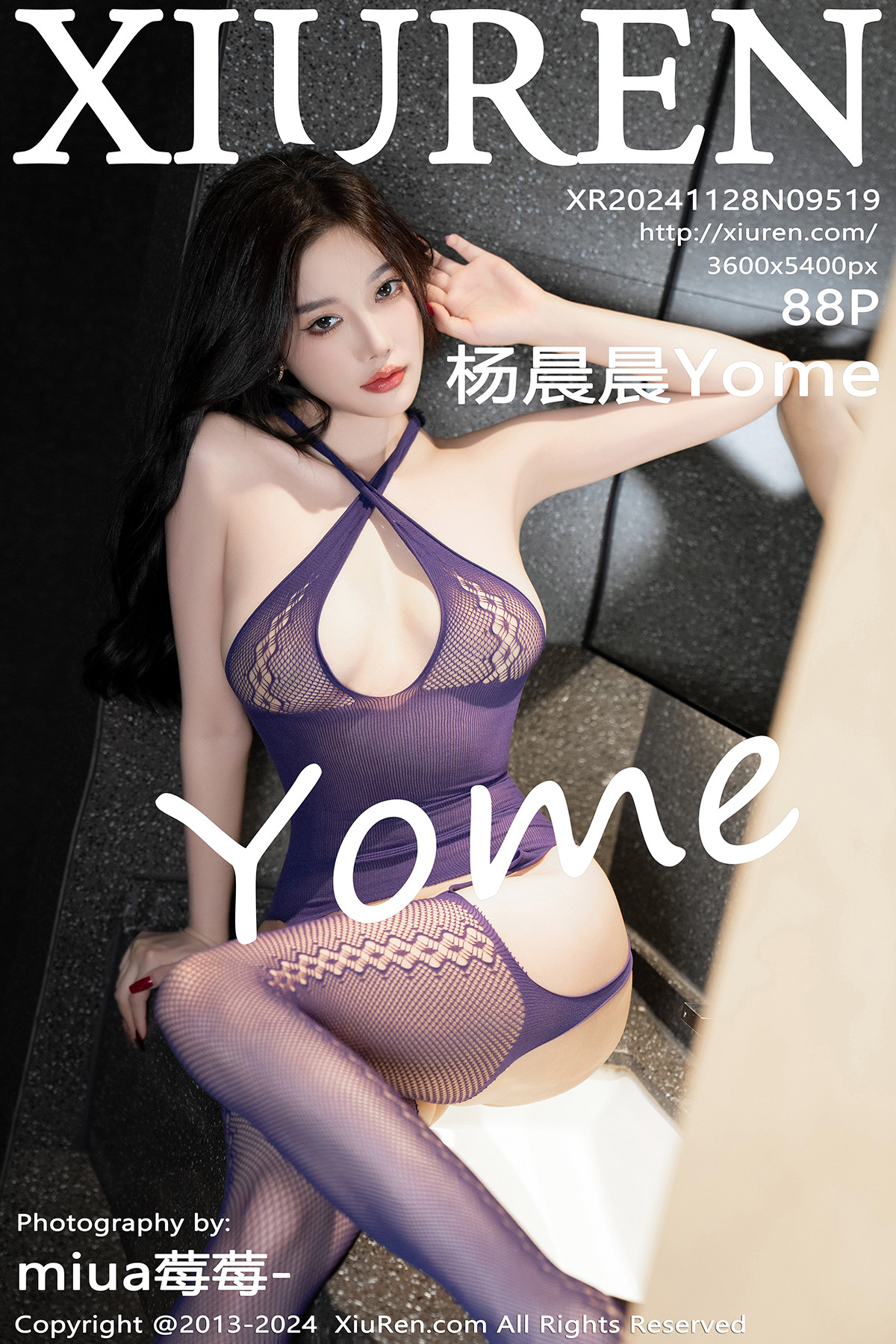 【XiuRen秀人網】2024.11.28 Vol.9519 楊晨晨Yome 黑絲美腿 完整版無水印寫真【88P】